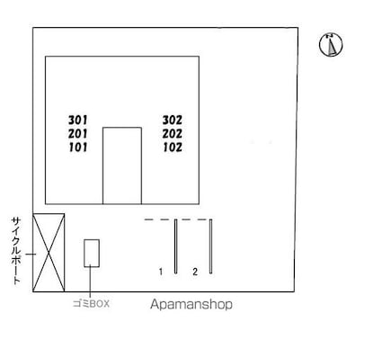 サン・レガーロ[1LDK/47.6m2]の配置図