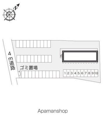 レオパレスパテル[1K/23.18m2]の配置図