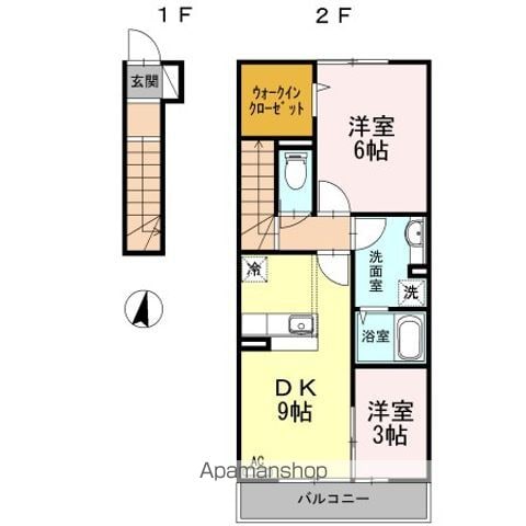 【練馬区大泉学園町のアパートの間取り】