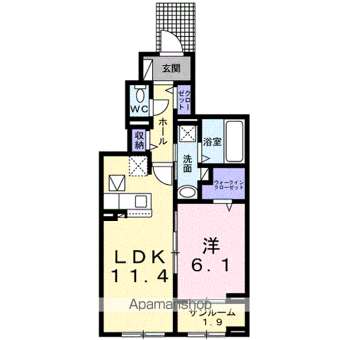 リブラ 103 ｜ 岐阜県可児市下恵土2948（賃貸アパート1LDK・1階・50.03㎡） その2