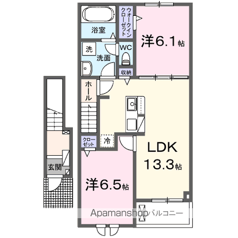 【オリュザＡの間取り】