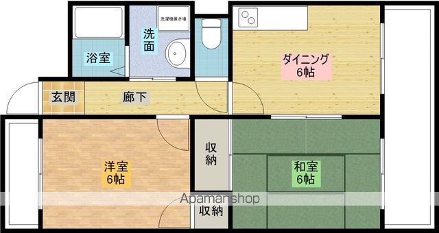 セゾン木川の間取り写真