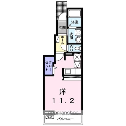 エレガンス　Ⅱ[1R/30m2]の間取図