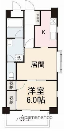 ロイヤルハイツ松島[2K/41.85m2]の間取図