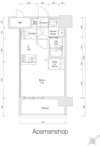 エンクレスト博多駅南ＦＩＴ 606 ｜ 福岡県福岡市博多区博多駅南２丁目9-15（賃貸マンション1K・6階・23.98㎡） その2