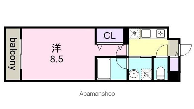 リシュドール名駅南の間取り写真