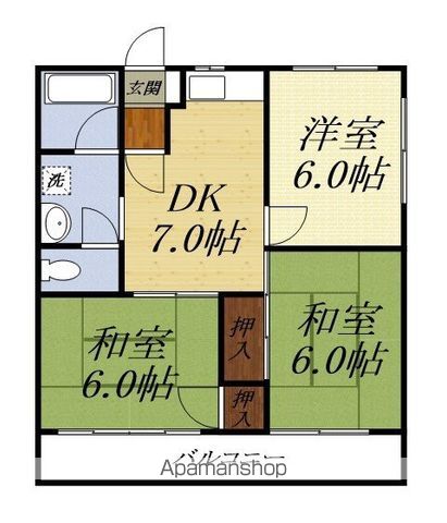 エルミタージュIIの間取り写真