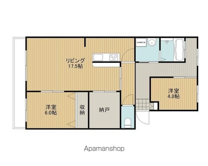 ＬＵＭＩＵＳ　ＳＡＮＡＲＵＤＡＩ[2SLDK/77.04m2]の間取図