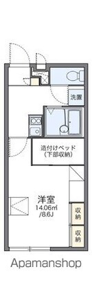 レオパレスレモングラス[1K/23.18m2]の間取図
