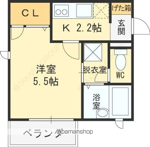 メゾンスール小若江の間取り写真