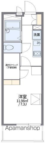 レオパレスアドラーブルの間取り写真