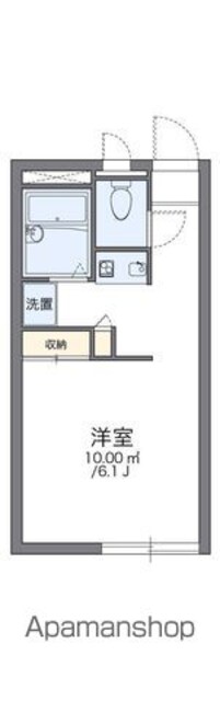 レオパレスひいらぎ[1K/20.28m2]の間取図