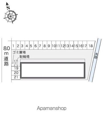 レオパレス金倉[1K/26.08m2]の配置図