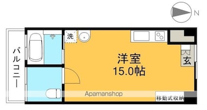 グランドール上街[1R/40.01m2]の間取図
