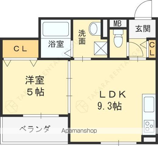 クリエオーレ萱島東の間取り写真