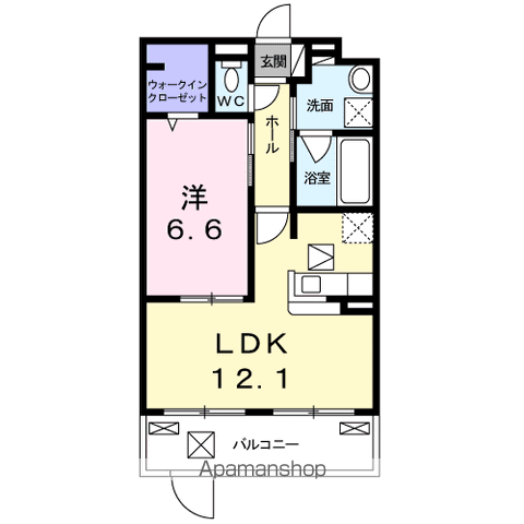 MANA WINGの間取り写真