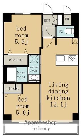 SーRESIDENCE高岳ARDENTの間取り写真
