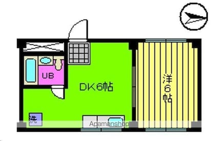 ロイヤルコーポ永代[1DK/24.18m2]の間取図