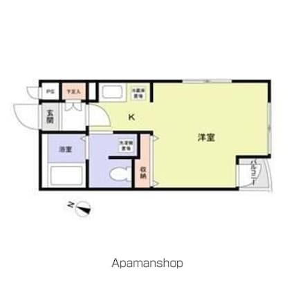 ヴェルデラ・フェーリア[1R/19.61m2]の間取図