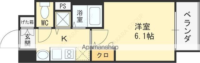 プレサンス天満橋アンジェの間取り写真
