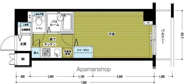 レジディア多摩川の間取り写真