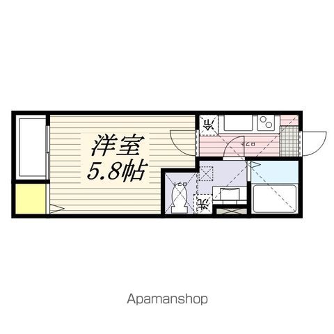 千葉市中央区亀岡町のアパートの間取り