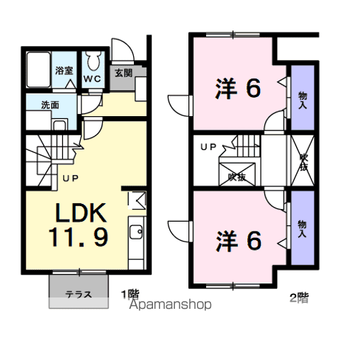 MAGUNORIA VーIの間取り写真