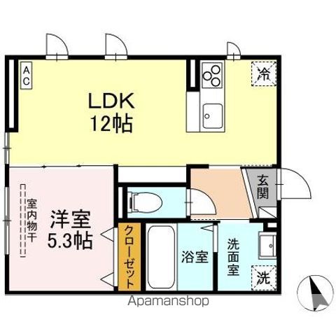 DーROOM御所野 Aの間取り写真