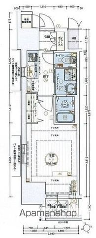 .エステムコート名古屋今池アーバンゲートの間取り写真