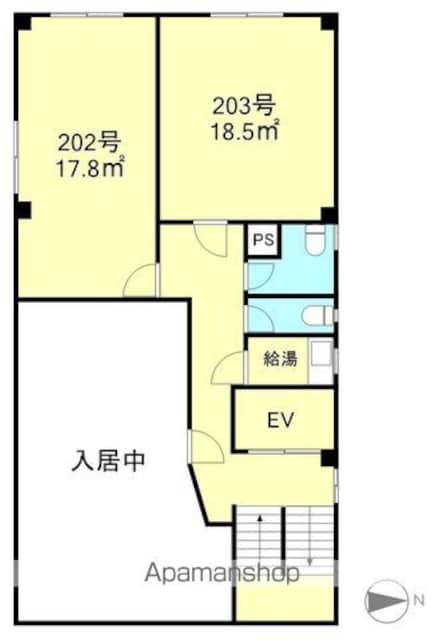 和歌山県和歌山市元寺町４丁目[事務所/17.8m2]の間取図
