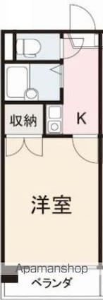 コート松島Ⅳ[1K/20.65m2]の間取図