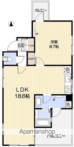 ハレモアナ大岡山の間取り写真