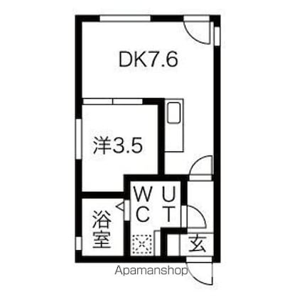 ＬｅＧｉｏｉｅ（レジョイエ）ささしまライブ駅３[1LDK/25.41m2]の間取図