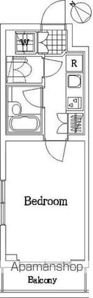 東京都練馬区豊玉北３丁目[1K/20.25m2]の間取図