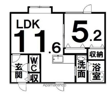 ＥＰＯＣＨ光和[1LDK/38.88m2]の間取図