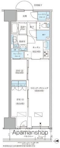 パークアクシス品川天王洲アイルの間取り写真