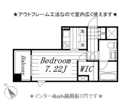 オーク高輪Ⅱ[1K/27.16m2]の間取図