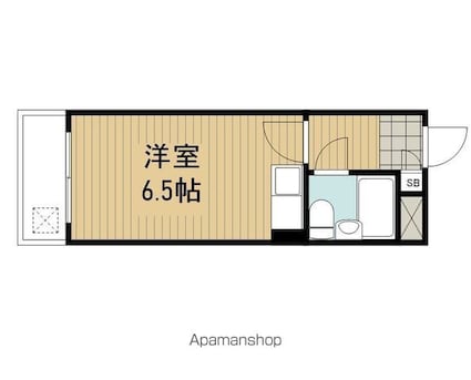 トラスティ鷺宮[1R/16.25m2]の間取図