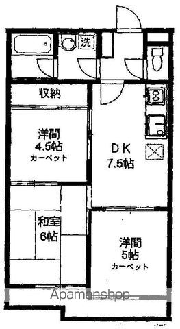 三ツ木武蔵野ビルの間取り写真