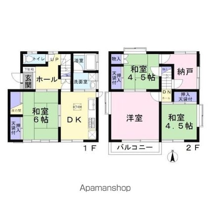 南大泉３丁目戸建貸家[4SDK/78.69m2]の間取図