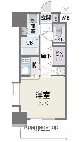 CAVANA天神の間取り写真