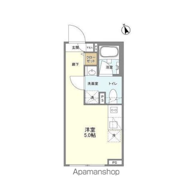 ＣＡＲＩＴＡＳ用賀[1R/16.79m2]の間取図