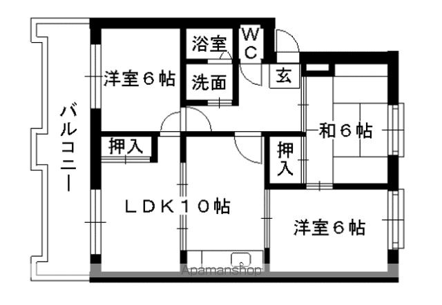 【オリエントハイツ小笹１の間取り】