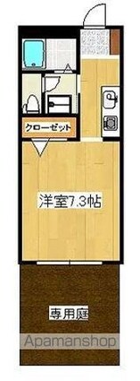 フォブール２１[1K/23.19m2]の間取図