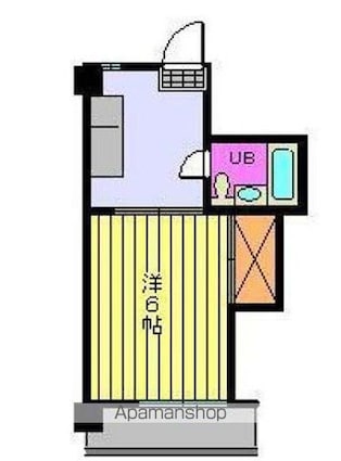 メゾン北斗[1K/19.44m2]の間取図