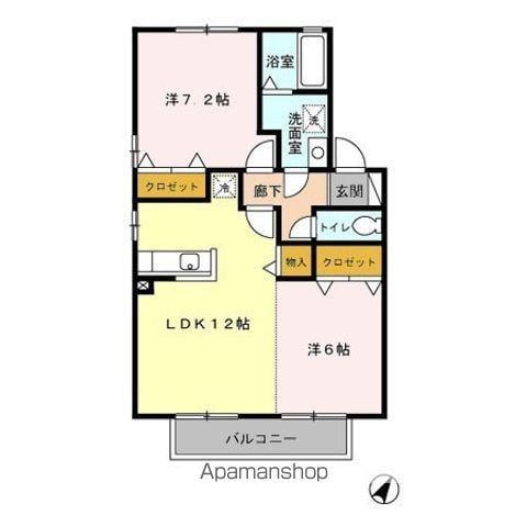 リビングタウン浅川 C棟の間取り写真