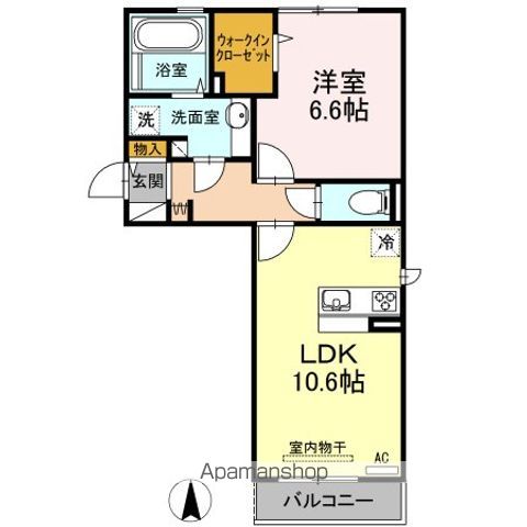 DーROOM荒井東の間取り写真