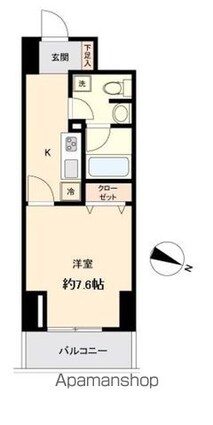 ＫＤＸ定禅寺通レジデンス[1K/29.31m2]の間取図