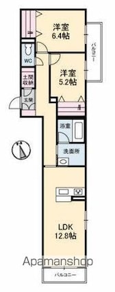 香川県高松市太田下町[2LDK/66.9m2]の間取図