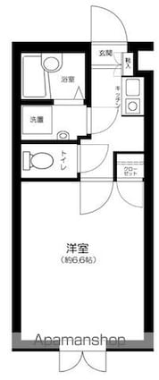 ウェルハウス広尾[1K/19.58m2]の間取図
